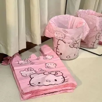 100tk Kawaii Sanrio Hello Kitty Prügi Kotti Cartoon Kt Mustriga Vest Kott kilekotti Pakkimine Koti Koju Oluline, Mänguasjad Tüdrukutele