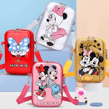 Disney cartoon ristkülikukujuline kõrvaklappide ladustamise kott mündi rahakott mobile power laadija data kaabel kaua kott ladustamise kasti