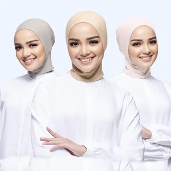 Mood Sport Hijabs pehme puuvillane jersey, araabia wrapid top Silmkoelised hijab naiste mütsid peas, sall Daamid turbante