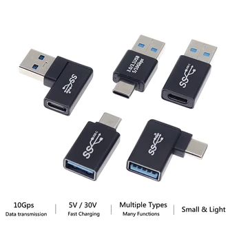 USB-C Tüüpi Meeste ja Naiste USB-A USB-C OTG Pistiku Adapter USB 3.0 USB-C Kaabel Mini Muundur Sülearvuti Tablett Telefon