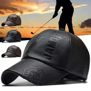 PU Nahk Baseball Cap Väljas Mütsid Meestele, Naistele, Reguleeritav Snapback Müts Mens Sport Mütsid Golf Jõusaal Töötab Väljas Mütsid 0