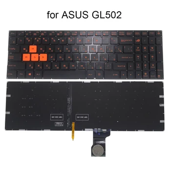 Vene taustvalgustusega klaviatuur ASUS ROG Strix GL502VM GL502VT GL502VY GL502 VS GL502V gaming klaviatuurid Oranž keycaps 9Z.ND2LN.801