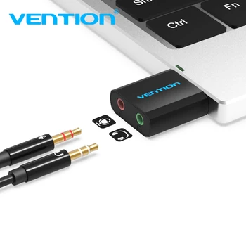 Sekkumise teel USB helikaart, USB Audio Interface Väline 3.5 mm, Mikrofon, Audio Adapter, helikaart Sülearvuti PS4 Peakomplekt helikaart