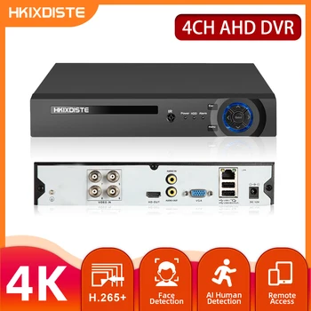 4K 4 Channel Hübriid DVR H. 265 8MP 4CH CCTV Video Valve DVR Recorder AHD Video Camera Recorder for CCTV Kaamera Kit 5MP