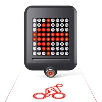 Laetav Jalgratta Valgus Automaatne suunatuli Taillight Laadimine USB MTB Ratas Ohutus Hoiatus Keerates Vasakule-paremale Kerge
