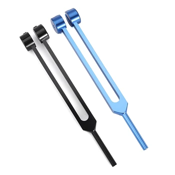 Tuning Fork Set 128Hz Keha, helihargid paranemiseks Tšakra Komplekt Tuning Fork Meditsiini Heli Tervendav Ravi DNA Remont 0