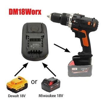 DM18WORX Adapter Bosch, Makita Dewalt Milwaukee M18 18V Li-Ion Aku Teisendada Jaoks Worx 4PIN Power Tools 1tk 2tk