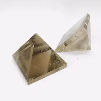 1tk Hulgimüük Loomulik Smoky Quartz Püramiid Crystal Kivi Tervendav 40mm-50mm Meditatsiooni