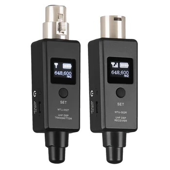 1 Paar Mikrofon Wireless Süsteemi Micphone Raadiosidet Süsteemi U3 Laadimise Süsteem Plug And Play Saatja-Vastuvõtja