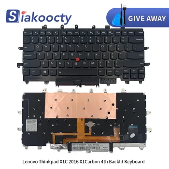 Uus Sülearvuti Klaviatuur Lenovo Thinkpad X1 Carbon 4th Gen 4 SM-i: 20FB 20FC Taustvalgustusega Klaviatuur X1C 2016 USA inglise 0