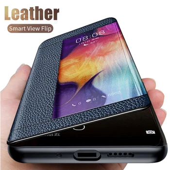 Vaadata Smart Flip Case for Huawei P30 Lite Kate Fundas Nahast Magnet Juhtudel Huawei MAR-LX1M MAR-LX1H P30Lite P 30 Lite-Etui kott