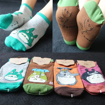 Totoro Sokk Naiste Sokid Hayao Miyazaki Filmi Puuvill Koomiks Anime Naljakas Uudsus Vabaaja Mugav Fashion Populaarne Calcetines 0