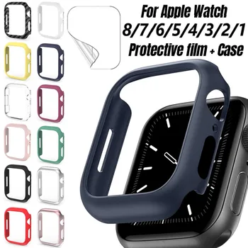 Juhul+Klaas Apple Watch Seeria 7/8 41mm 45mm Screen Protector 38mm42mm Film Bumper iWatch 654 40mm 44mm Kaitsev Kate