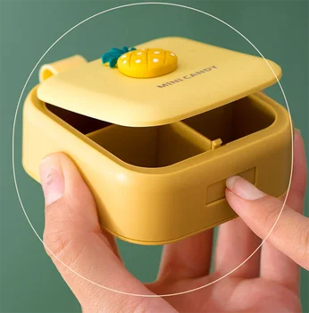 Mini Pill Box Kaasaskantav laukullista Pill Dispenser Kastis 7 Päeva Nädalas Meditsiin Serveerimiseks Korraldaja 0