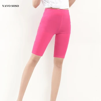 YAVO SOSO Naiste retuusid Suvel stiilis Bamboo suur suurus Pluss suurus 7XL candy värvi naiste Põlve Pikkusega püksid
