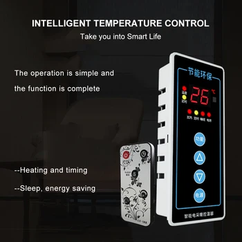 AC110V-220V 2500W Intelligentne elektriküte Termostaat koos Infrapuna Kaugjuhtimispuldi Sooja Põranda Kütte Temperatuuri Kontroller