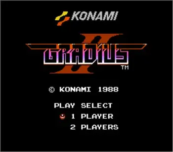 Gradius 2 Mängu Cartridge jaoks NES/FC Konsooli