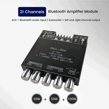 ZK-TB21 Bluetooth Võimendi Juhatuse 2.1 Channel Stereo 2X50W+100W TPA3116D2 Digital Audio Võimendi Moodul 0