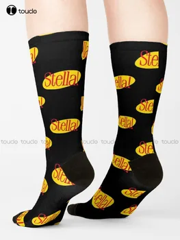Stella Seinfeld Sokid Graafiline Sokid Unisex Täiskasvanud Teismeliste Noorte Sokid 360° Digital Print Harajuku Streetwear Gd Hip-Hop Kingitus Retro