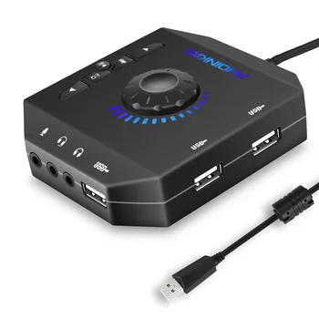 Elukutse Arvuti USB helikaart 7.1 Kanaliga Audio Adapter Converter Audio Interface ARVUTI Sülearvuti Välise helikaardi