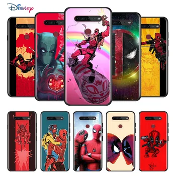 Marvel Deadpool Avengers Super Kangelaseks LG G8 G8S G8X v30 eluviis kodukinosüsteemid V30S V40 V50 V50S V60 Q60 ThinQ 5G Pehme TPU Silikoon Musta Telefoni Puhul