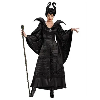 Halloween Paha Nõid Kostüüm Karnevali Cosplay Varustus Täiskasvanud Naiste Dark Queen Fantasia Fancy Kleit