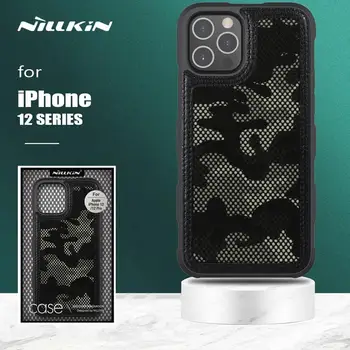 Nillkin iPhone 12 Pro Max Juhul Camo tagakaas Sõjalise Ultra-Õhuke Pehme Serv Kaitsva Telefon Case for iPhone 12 11 Pro Max