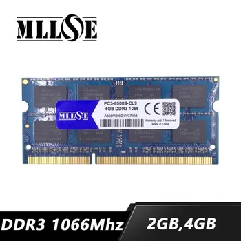 MLLSE mälu ram ddr3 2gb 4gb 8gb 1066Mhz pc3-8500 sdram sülearvuti, 4gb ddr3 ram 2gb 1066 pc3 8500 sülearvuti, ddr 3 ddr3 4gb 4g 1066