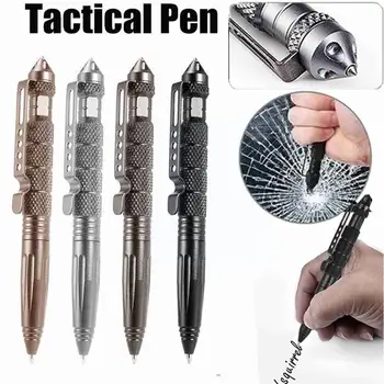 Kõrge Kvaliteediga Isikuandmete Kaitse Taktikaline Pen Pen Tool Kaasaskantav Lennunduse Anti-skid Alumiinium Multipurpose
