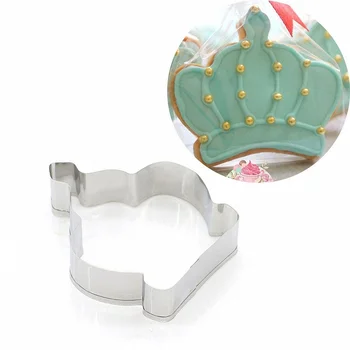 Printsess Võra Kook Hallituse Biskviit Cookie Kutter 3D Roostevabast Terasest Küpsetamine Hallituse Kuningas Kuninganna Poole Magustoit Die Kook Dekoreerimiseks Tööriist