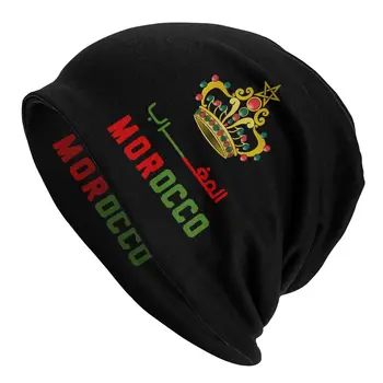 Maroko Kuningriigi Skullies Beanies Maroko Lipp Mütsid Hip-Hop Mehed, Naised, Mütsid Suvel Termilise Elastne Mütsi Kudumise Kübarad 0