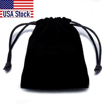 Nöör Black Velvet Kott Multi Suurus 7cm*8cm Ehted Pakendi Velvet Kott kingikoti BAG01Z6