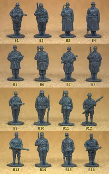 super mini pvc joonis ww2 1/72 sõdur mudel guard jaamas germman/hiina või nii värvimata DIY 16pcs/set