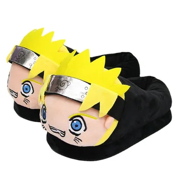 2022 Naruto palus sussid Poisid ja tüdrukud Siseruumides kodus sooja Talve kingad puuvill sussid Soojad kingad Kawaii loominguline kingitus