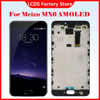 Algne 5.5 tolli TDDI Ekraani Meizu MX6 MZ-MX6 LCD Ekraan Puutetundlik Digitizer Assamblee Asendamine Ei ole Surnud Pixel