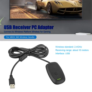 Wireless Gamepad PC Adapter USB Vastuvõtja Xbox 360 Toetab Win7/8/10 Süsteemi Microsoft Xbox360 Konsooli Töötleja