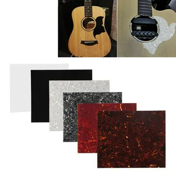 5 Värvi Akustilise Kitarri Pickguard Selluloidi Materjali Tühi Leht Isekleepuv Nullist Plaat Akustiline Kitarr Tarvikud Osad