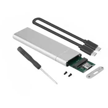Väline kõvaketas Juhul, USB-3.1 USB3 6Gbps Type-C-M. 2 NGFF SSD kõvaketas Ketta Kasti Väline Ruum Juhul