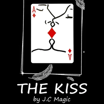 Kiss poolt J. C Magic Kaardi Mustkunsti Trikk Visuaalne Romantiline Poker Magie Mustkunstnik lähedalt Street Illusioone, Mentalism Naljakas