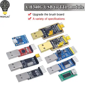 CH340 moodul USB TTL CH340G uuendada alla laadida väike traat harja pleki STC mikrokontrolleri juhatuse USB to serial asemel PL2303