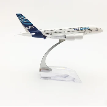 tasuta kohaletoimetamine A380 lennuki prototüüp mudel Airbus A380 lennuki 16CM Metalli sulam diecast 1:400 lennuki mudel mänguasi lastele
