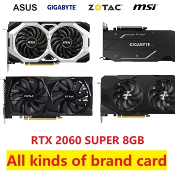 Tasuta Kohaletoimetamine Kasutada graafikakaarti RTX2060 6gb GPU rtx 2060 super Video Kaart Kaevandus Mäng 2060 super GPU Carte Video