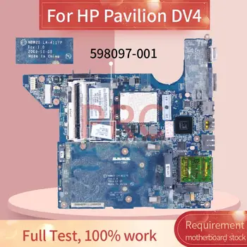 HP Pavilion DV4 Sülearvuti Emaplaadi 598097-001 LA-4117P DDR2 Sülearvuti Emaplaadi