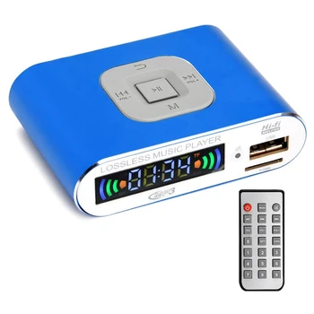 Bluetooth-5.0 Audio Vastuvõtja, MP3 Digitaalse Muusika Mängija, FM-Raadio, SD-Kaardi/USB-Taasesitus 3,5 Mm Audio Väljund(Sinine)
