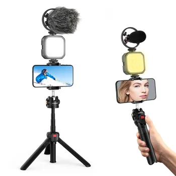 CAMOLO Vlogging Kit Nutitelefoni Vlog Mikrofoniga Video Valgus Telefon Clip-Omanik Statiivi YouTube Tik Tok Pildistamine
