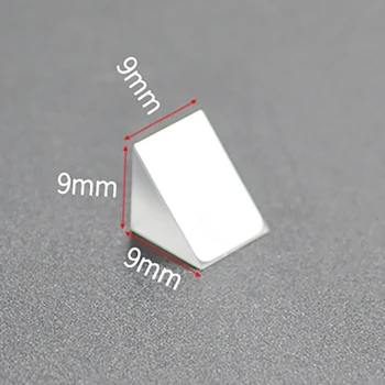 9*9*9mm Õige Nurga väline Peegeldus, mis on Kaetud Alumiinium Film Laser Eksperiment optiline prisma
