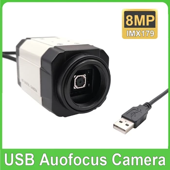 HD 8MP 3264X2448 IMX179 Autofookus Mini USB, Veebikaamera 85 Kraadi Ei moonuta Objektiivi Industrial Metal Box PC Kaamera Toetab UVC OTG