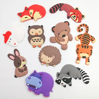 Loominguline Cartoon PVC külmkapimagneteid Loomaaia Loomade magnetmänguasjade Väikelapse Suveniiride Külmkapi Magnetid Home Decor Magnet Kleebised