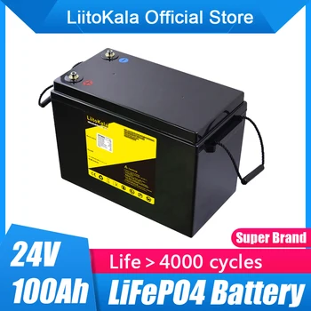 LiitoKala 24V 100Ah LCD lifepo4 aku, Akud 8S 29.2 V RV Laagris Golf Cart Off-Road Off-grid Päikese-Tuule