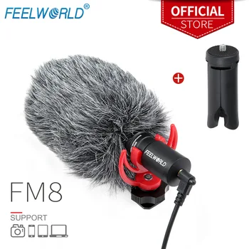 FEELWORLD FM8 Mini 3,5 mm Jahuti Video Kaamera Intervjuu Mikrofon Youtube Canon DSLR Zhiyun Stabilisaator